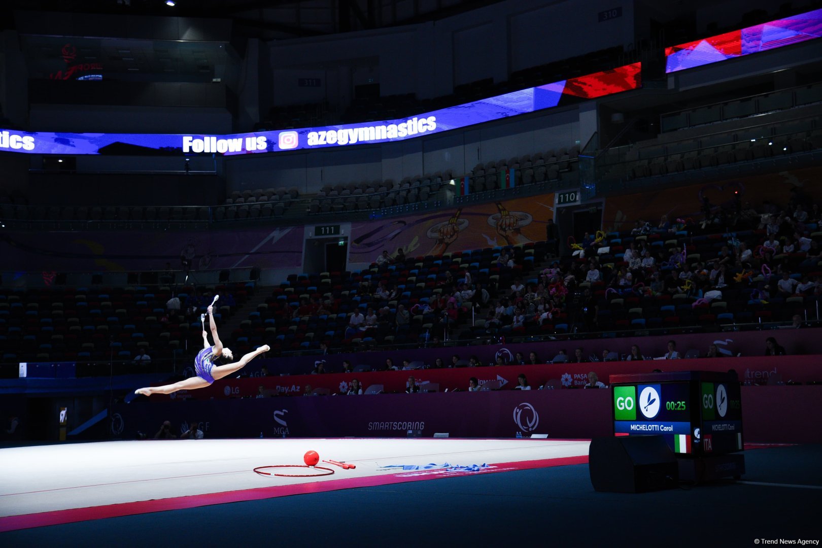 Bakıda keçirilən bədii gimnastika üzrə Avropa kubokunun üçüncü günündə növbəti qaliblər mükafatlandırılıb (FOTO)