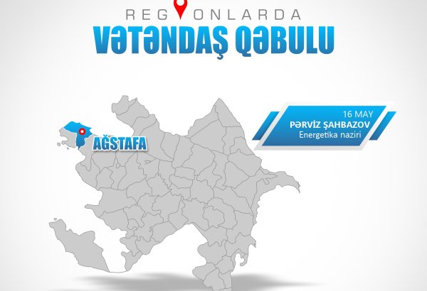 Energetika nazirinin növbəti vətəndaş qəbulu Ağstafada keçiriləcək