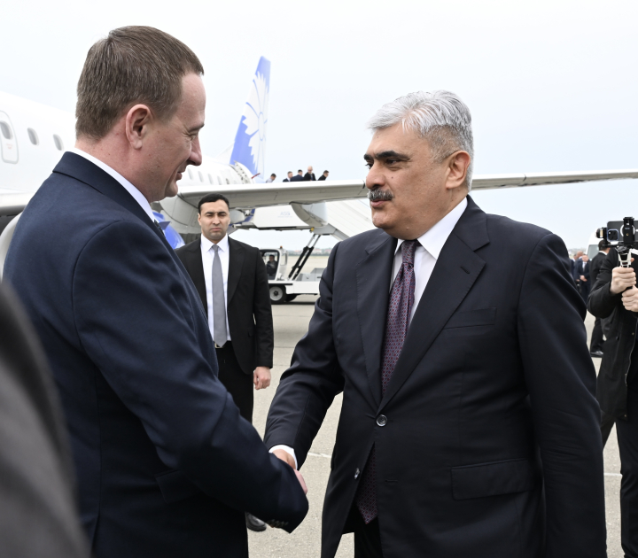Belarusun Baş naziri Aleksandr Turçin Azərbaycana rəsmi səfərə gəlib (FOTO)
