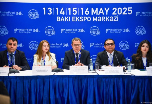 “Caspian Agro” və “InterFood Azerbaijan” sərgilərinə həsr olunmuş mətbuat konfransı keçirilib (FOTO)