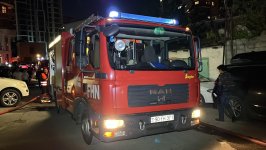 Nəsimi rayonunda baş vermiş yanğın tam söndürülüb (ƏLAVƏ OLUNUB) (FOTO/VİDEO)