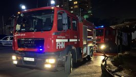 Nəsimi rayonunda baş vermiş yanğın tam söndürülüb (ƏLAVƏ OLUNUB) (FOTO/VİDEO)