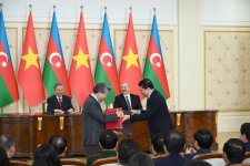 Azərbaycan ilə Vyetnam arasında imzalanmış sənədlər mübadilə edilib (YENİLƏNİB) (FOTO/VİDEO)