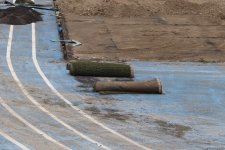 Xankəndi stadionunda təmir-bərpa işləri aparılır (FOTO)