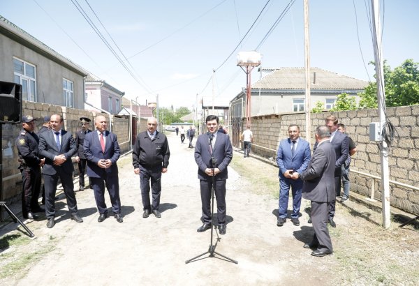 Xudat şəhərinin 4-cü şöbə adlanan ərazisinə ilk dəfə təbii qaz verilib (FOTO)