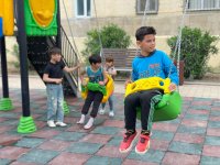 "Bizim həyət" layihəsi çərçivəsində Şirvanda növbəti abadlıq işləri görülüb (FOTO)