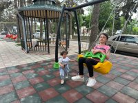 "Bizim həyət" layihəsi çərçivəsində Şirvanda növbəti abadlıq işləri görülüb (FOTO)