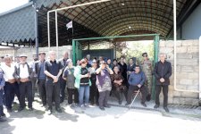 Xudat şəhərinin 4-cü şöbə adlanan ərazisinə ilk dəfə təbii qaz verilib (FOTO)