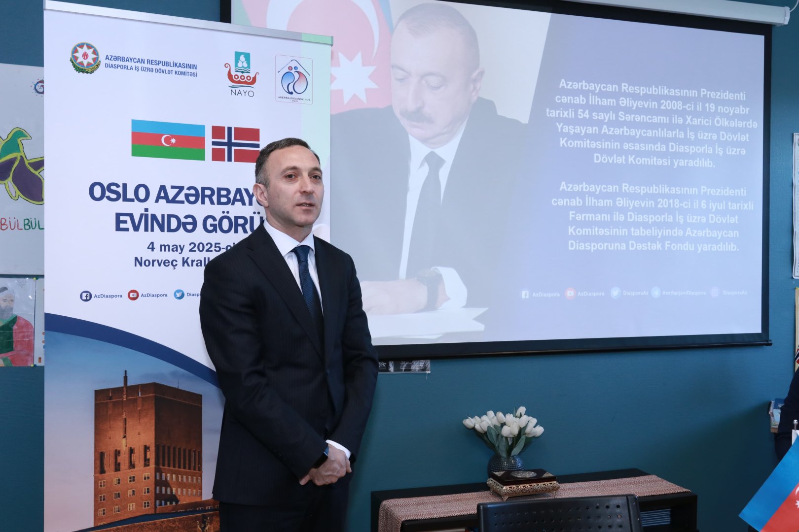 Norveçdəki Azərbaycan icması ilə görüş keçirilib (FOTO)