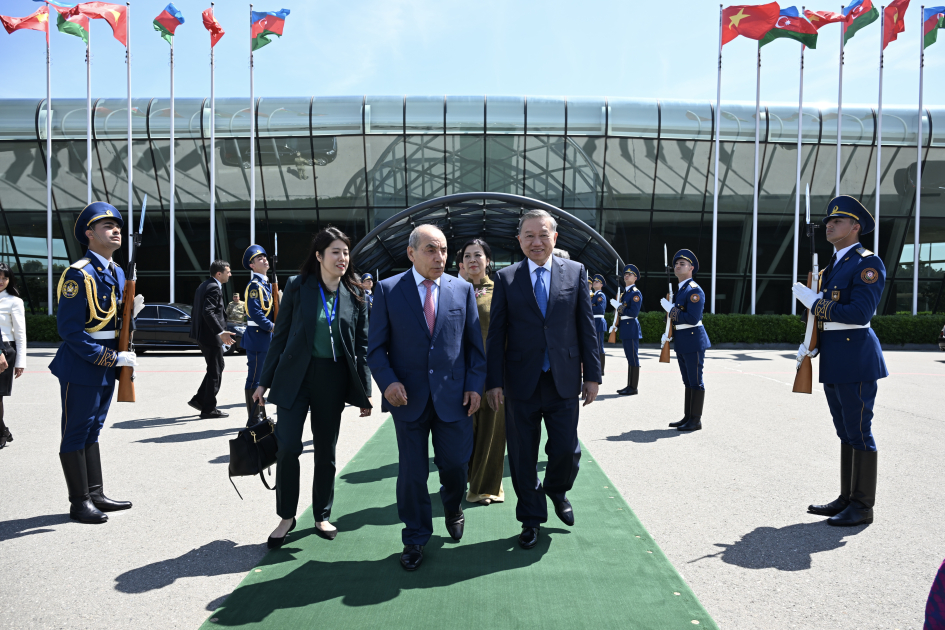 Vyetnam Kommunist Partiyası Mərkəzi Komitəsinin Baş katibinin Azərbaycana səfəri başa çatıb (FOTO)