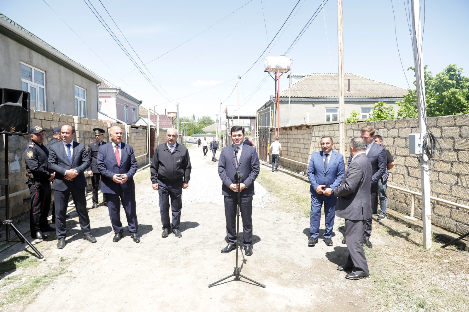 Xudat şəhərinin 4-cü şöbə adlanan ərazisinə ilk dəfə təbii qaz verilib (FOTO)
