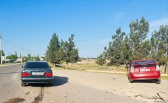 Tərtərdə yol nəqliyyat hadisəsi baş verib (FOTO)