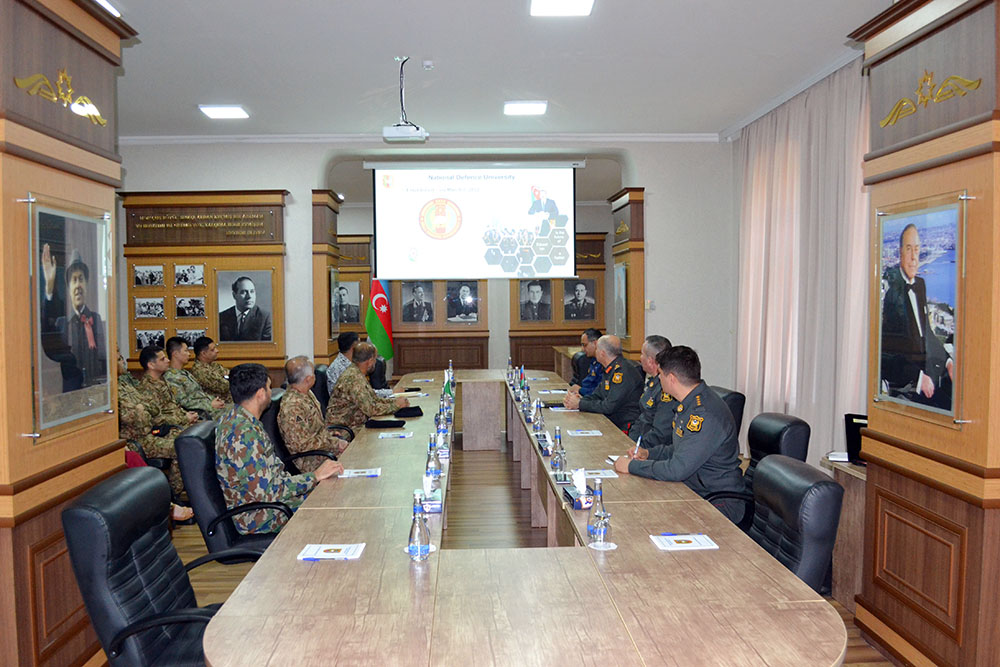 Pakistan nümayəndə heyəti Milli Müdafiə Universitetində olub (FOTO/VİDEO)