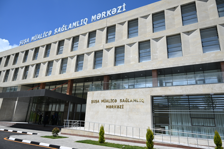 Prezident İlham Əliyev və Birinci xanım Mehriban Əliyeva Şuşa Müalicə-Sağlamlıq Mərkəzinin açılışında iştirak ediblər (YENİLƏNİB) (FOTO)