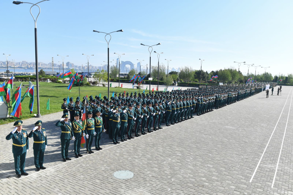 Dövlət Sərhəd Xidmətinin Akademiyasını bu il 168 kursant bitirib (FOTO)