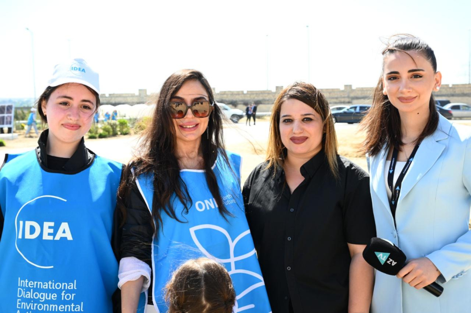 Leyla Əliyeva və Arzu Əliyevanın iştirakı ilə Bakıda növbəti ağacəkmə aksiyası keçirilib (FOTO)