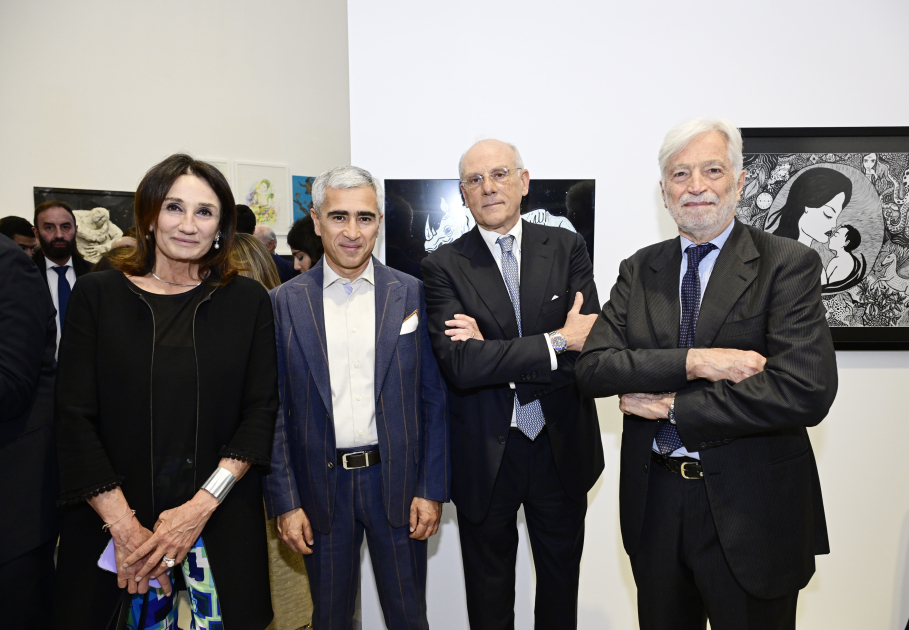 Heydər Əliyev Fondunun vitse-prezidenti Leyla Əliyeva və Arzu Əliyeva Romada MAMA “Ana təbiət” sərgisinin təqdimatında iştirak ediblər (FOTO)