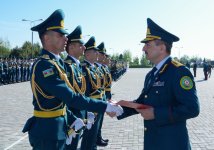 Dövlət Sərhəd Xidmətinin Akademiyasını bu il 168 kursant bitirib (FOTO)
