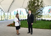 Prezident İlham Əliyev Ağdam rayonunun Kəngərli kəndinin birinci mərhələsinin açılışında iştirak edib (FOTO) (YENİLƏNİB)