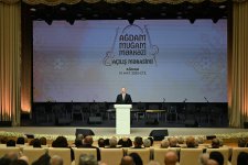 Prezident İlham Əliyev və Birinci xanım Mehriban Əliyeva Ağdam Muğam Mərkəzinin açılışında iştirak ediblər (FOTO/VİDEO) (YENİLƏNİB-3)