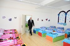 Prezident İlham Əliyev Kəngərli kənd körpələr evi-uşaq bağçasının açılışında iştirak edib (FOTO)