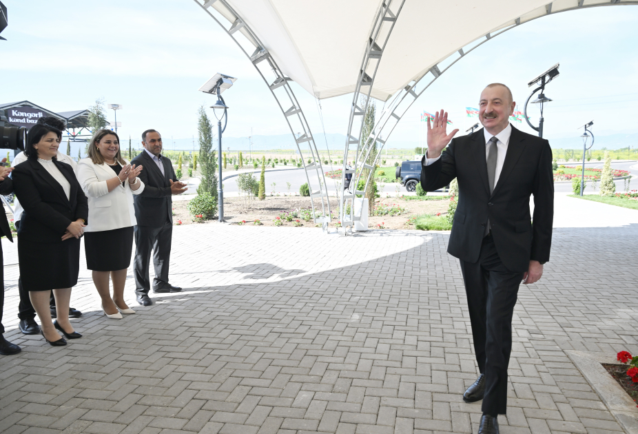 Prezident İlham Əliyev Ağdam rayonunun Kəngərli kəndinin birinci mərhələsinin açılışında iştirak edib (FOTO) (YENİLƏNİB)