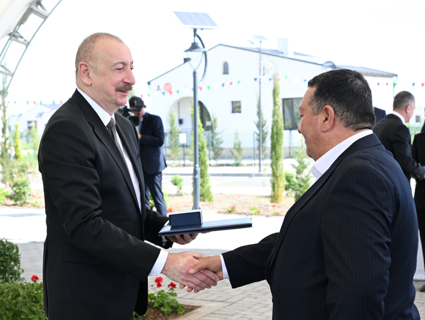 Prezident İlham Əliyev Ağdam rayonunun Kəngərli kəndinin birinci mərhələsinin açılışında iştirak edib (FOTO) (YENİLƏNİB)