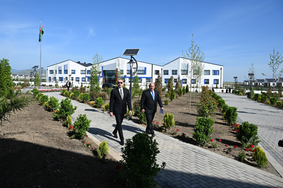 Prezident İlham Əliyev Ağdam rayonunun Kəngərli kəndinin birinci mərhələsinin açılışında iştirak edib (FOTO) (YENİLƏNİB)