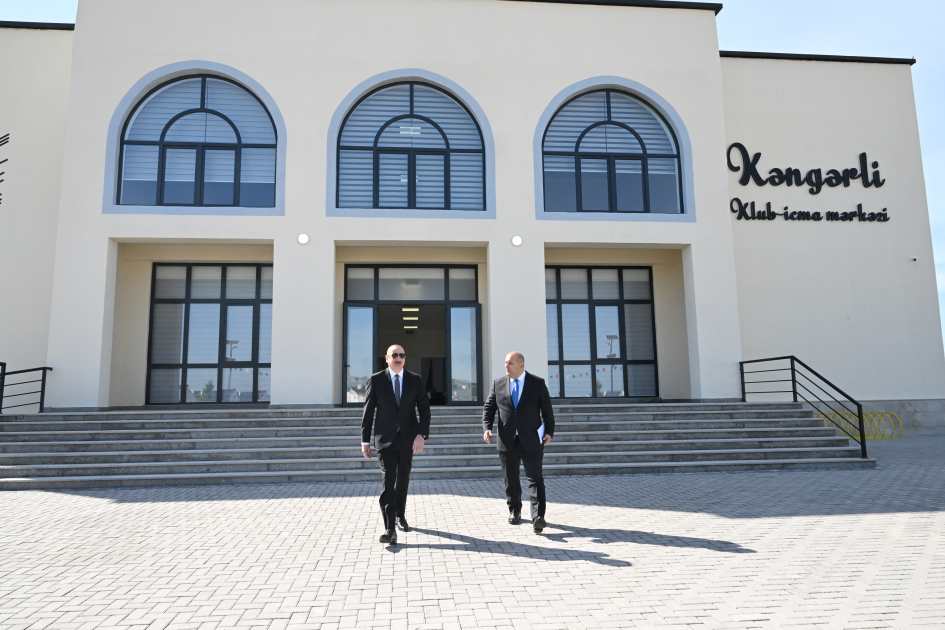 Prezident İlham Əliyev Ağdam rayonunun Kəngərli kəndinin birinci mərhələsinin açılışında iştirak edib (FOTO) (YENİLƏNİB)