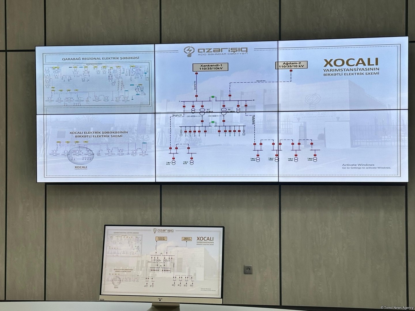 "Xocalı" yarımstansiyası yeni nəsil rəqəmsal texnologiyalar və idarəetmə avadanlıqları ilə təchiz edilib (FOTO)