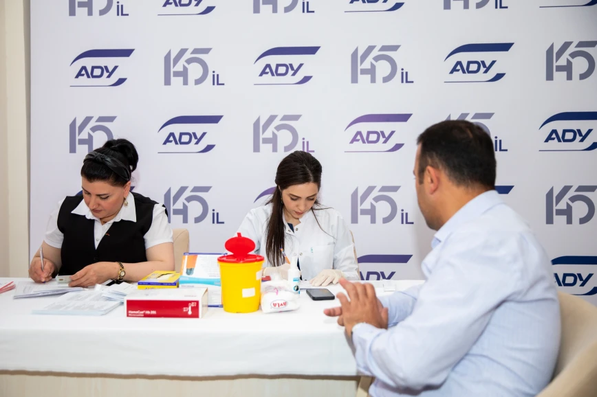 ADY-də Ümummilli Lider Heydər Əliyevin anadan olmasının 102-ci ildönümünə həsr olunan qanvermə aksiyası keçirilib (FOTO)