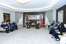 Ceyhun Bayramov Bəhreyn Şura Məclisi sədrinə Azərbaycan-Ermənistan normallaşma prosesi barədə məlumat verib (FOTO)