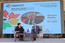 Naxçıvanda Ümummilli Lider Heydər Əliyevin anadan olmasının 102-ci ildönümünə həsr olunmuş “BookFest Naxçıvan Kitab Sərgisi 2025” keçirilib (FOTO)