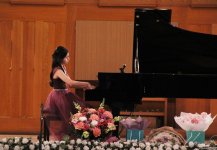 Gənc pianoçu Aydan Nuriyevanın ilk solo konserti keçirilib (FOTO)