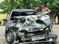 Bərdədə qəza - Yaralılar var (FOTO)