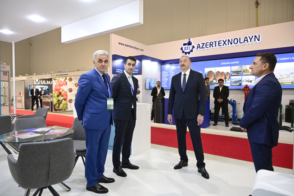 Prezident İlham Əliyev “InterFood Azerbaijan” və “Caspian Agro” sərgiləri ilə tanış olub (FOTO) (YENİLƏNİB)
