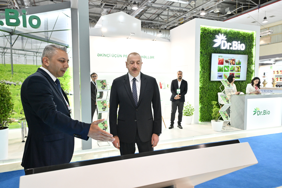 Prezident İlham Əliyev “InterFood Azerbaijan” və “Caspian Agro” sərgiləri ilə tanış olub (FOTO) (YENİLƏNİB)