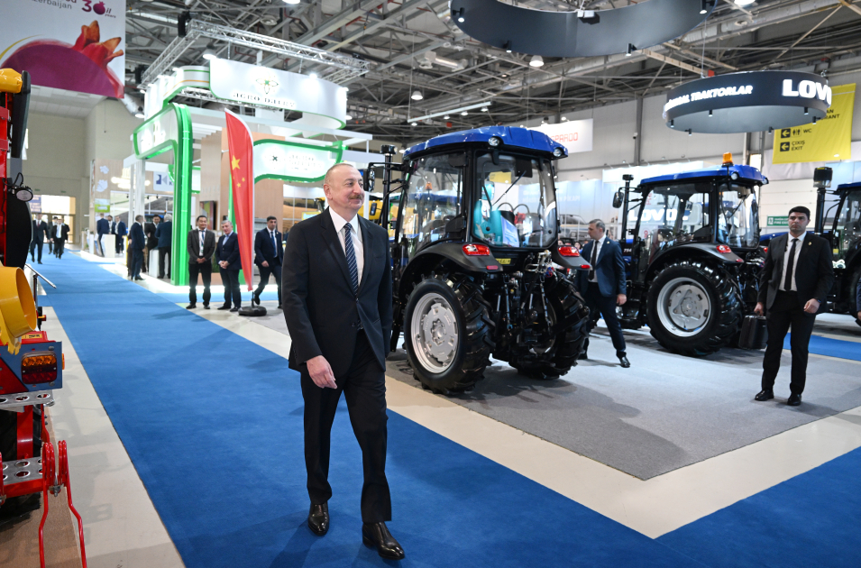 Prezident İlham Əliyev “InterFood Azerbaijan” və “Caspian Agro” sərgiləri ilə tanış olub (FOTO) (YENİLƏNİB)