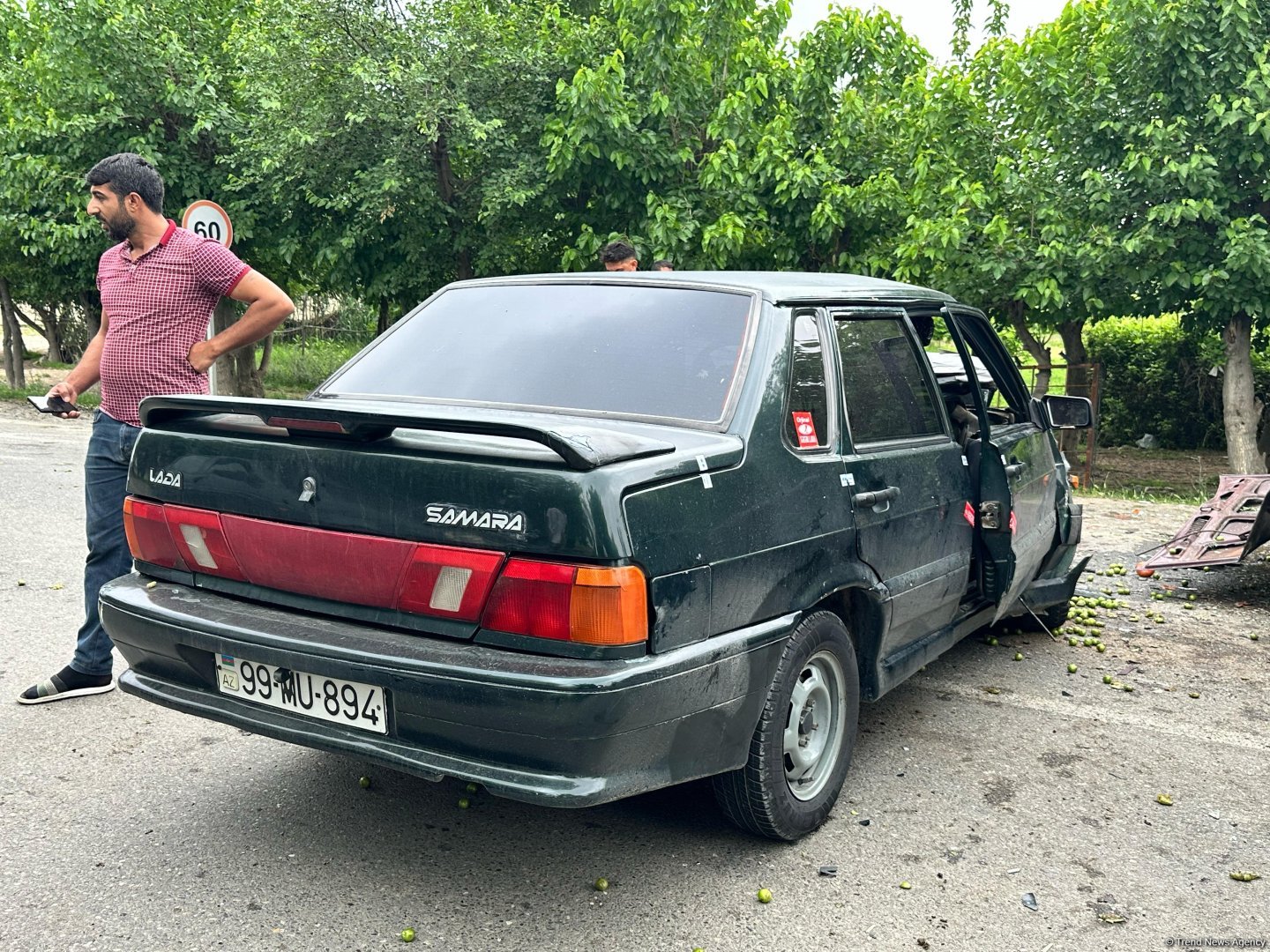 Bərdədə qəza - Yaralılar var (FOTO)