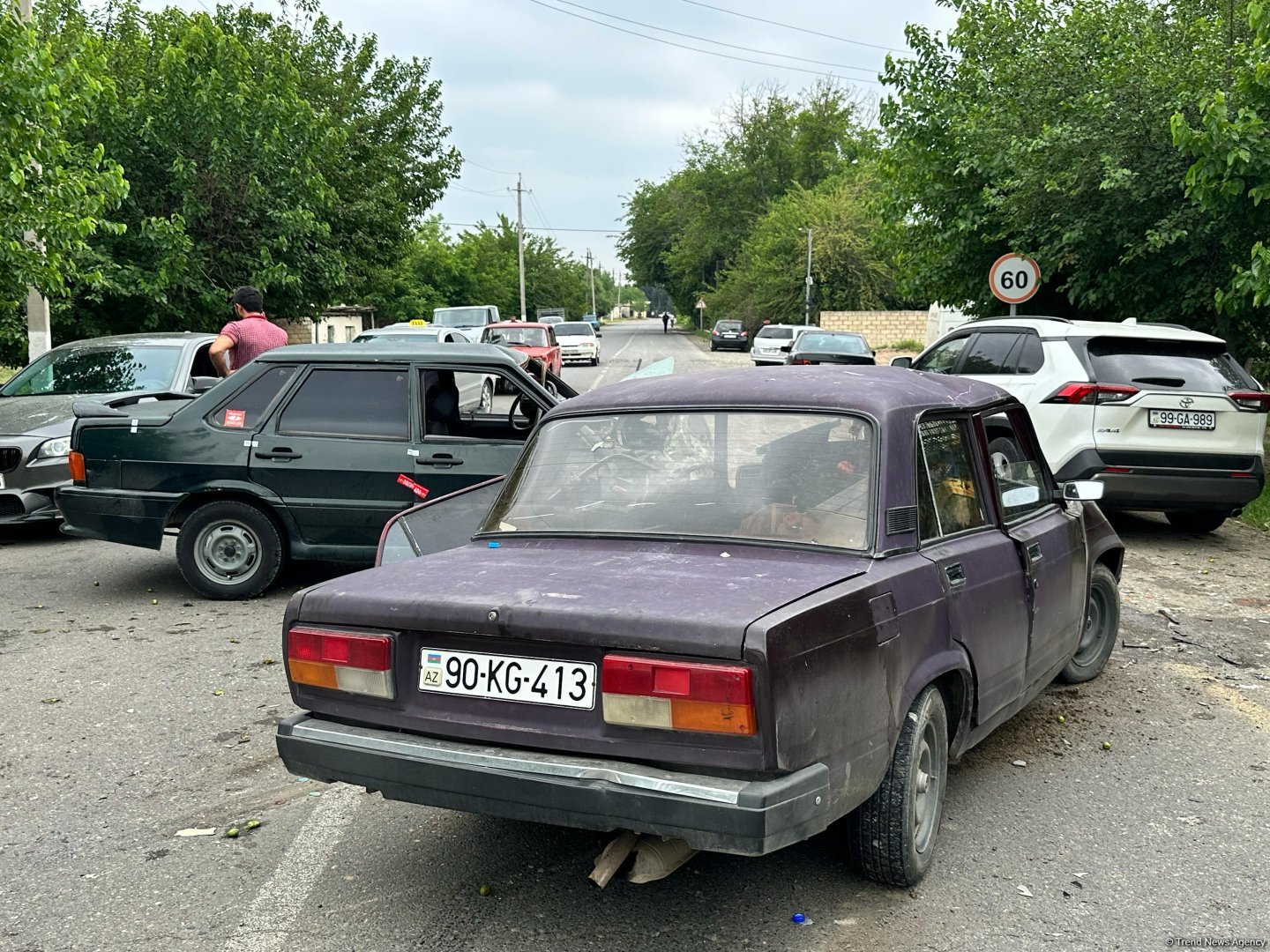Bərdədə qəza - Yaralılar var (FOTO)