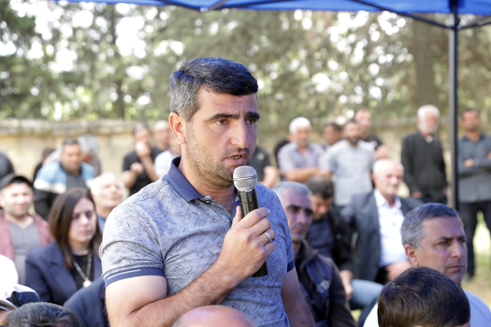 Xaçmazın Hacıəlibəy kəndində növbəti səyyar qəbul keçirilib (FOTO)