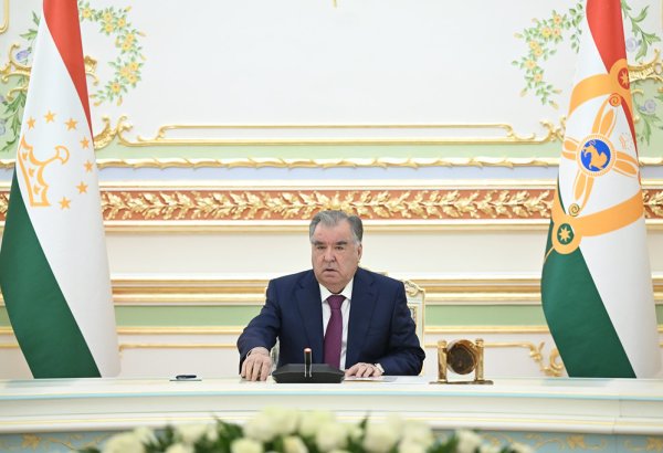 MDB sədrliyi çərçivəsində Tacikistan ticari-iqtisadi qarşılıqlı fəaliyyətin genişləndirilməsi üzrə işləri davam etdirib - Emoməli Rəhmon