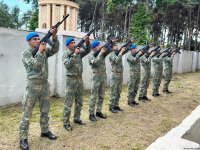 Şəhid Miriş Rüstəmovun nəşinin qalıqları Ağcabədidə dəfn olunub (FOTO)