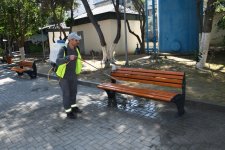 Paytaxtda növbəti genişmiqyaslı təmizlik işləri aparılıb (FOTO)