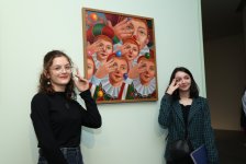 Heydər Əliyev Mərkəzində braziliyalı rəssam Luiz de Souzanın sərgisinin açılışı olub (FOTO/VİDEO)