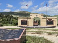 TÜRKSOY-un baş katibi Şamaxıda yerləşən "Türk Şəhidliyi" abidəsini ziyarət edib (FOTO)