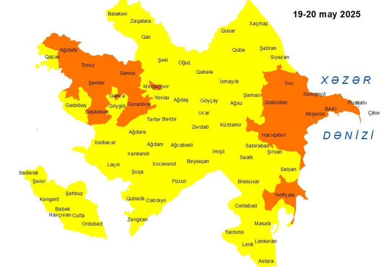Bakıda və bölgələrdə güclü külək gözlənilir – XƏBƏRDARLIQ
