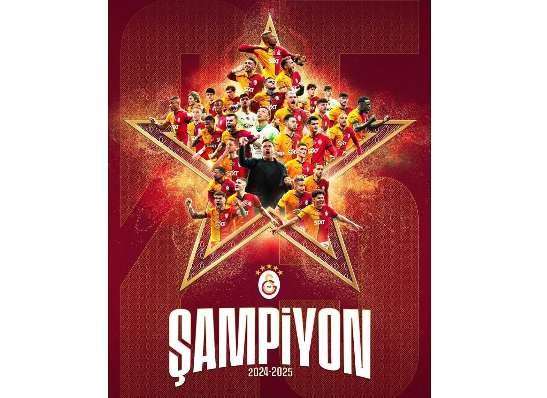 "Qalatasaray" Türkiyə çempionu oldu (FOTO)