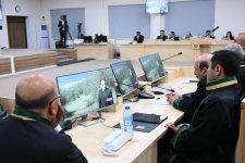 Məhkəmədə azərbaycanlılara qarşı Ermənistanın sistematik etnik təmizləmə siyasətini ifşa edən videomateriallar nümayiş olunub (FOTO)