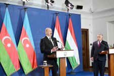 Budapeştdə Prezident İlham Əliyev və Macarıstanın Baş naziri Viktor Orban mətbuata bəyanatlarla çıxış ediblər (FOTO) (YENİLƏNİB)